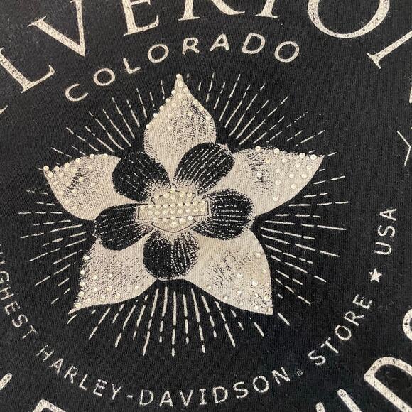 Harley-Davidson Silverton Colorado Dealer Tee Women’s XXL Pink Spray Logo - Picture 10 of 11